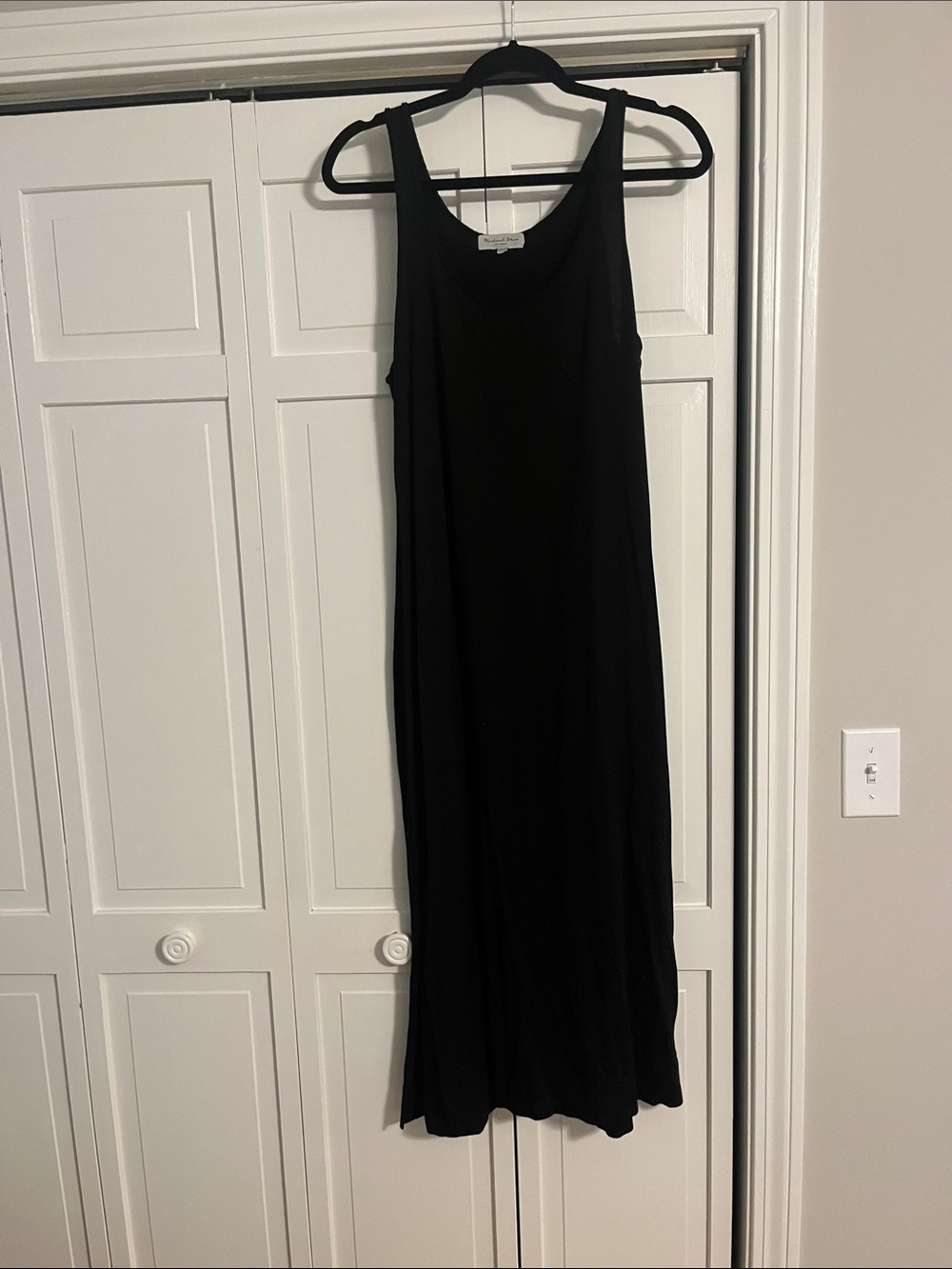 Michael Stars Black Sleeveless Maxi Slip Dress